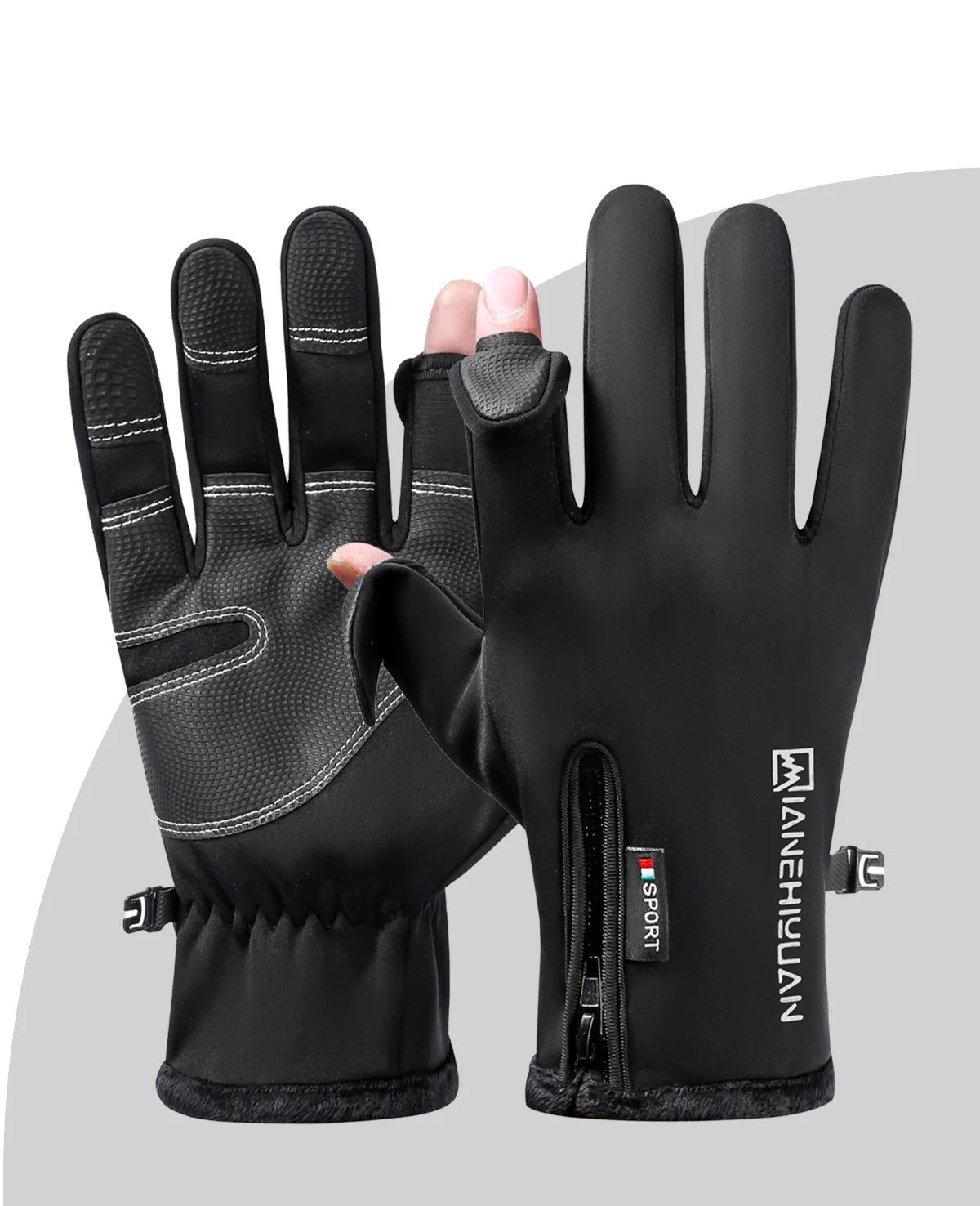 Ski Glove Waterproof - قفازات ركوب الدراجات للرجال، قابلة للمس