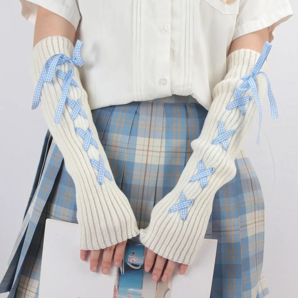 Fingerless Glove Knit - أكمام محبوكة عصرية للنساء لفصلي الخريف