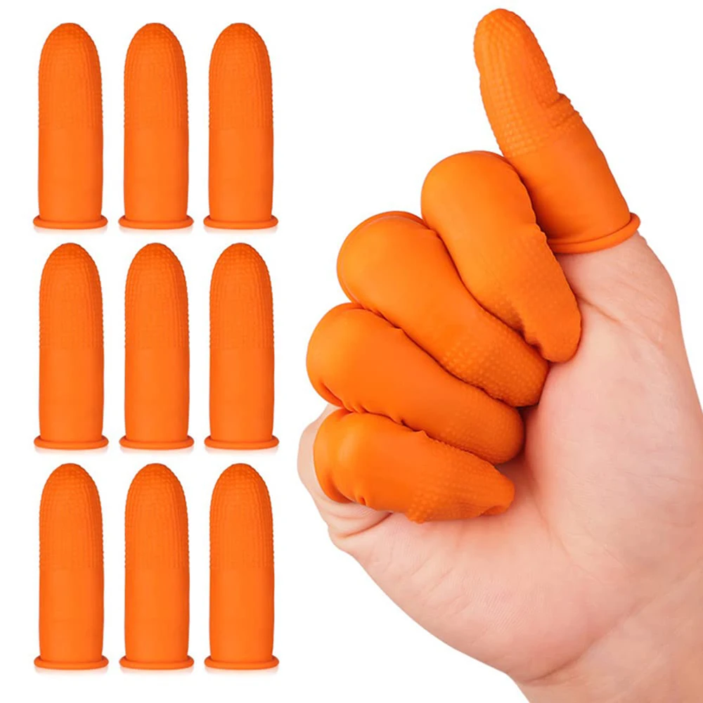 S/M/L غطاء الاصبع القابل للتصر - مراجعة Rubber Glove Cleaning وسعره