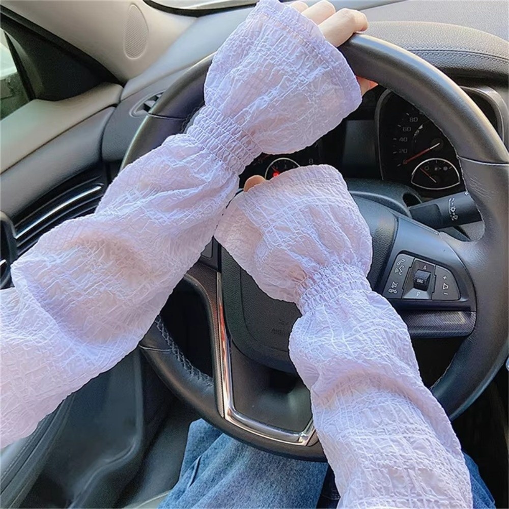 أكمام واقية من الشمس للصيف في  - مراجعة Fingerless Glove Knit وسعره