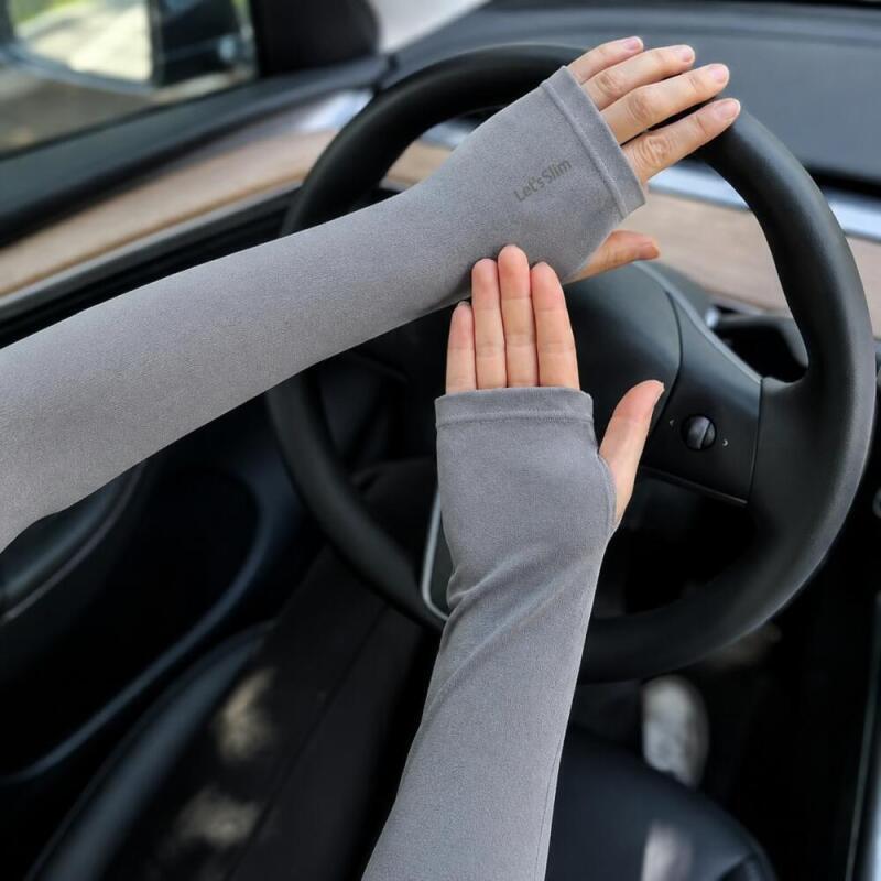 3 أزواج من أكمام اليد المبردة  - مراجعة Fingerless Glove Knit وسعره