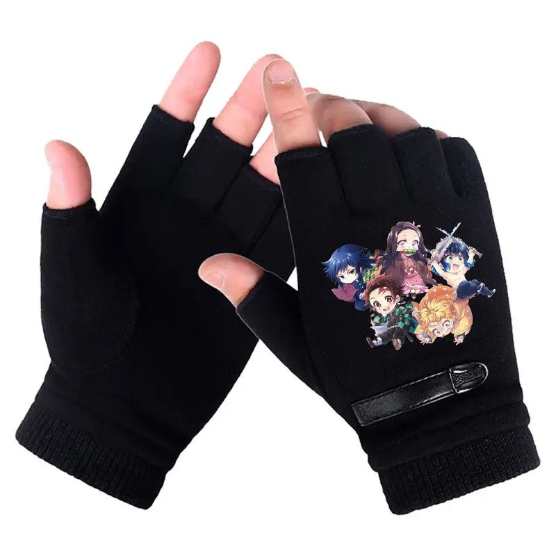 أنيمي شيطان القاتل طالب نصف اص - مراجعة Fingerless Glove Knit وسعره
