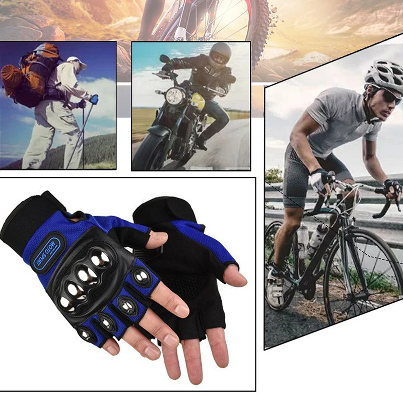 قفازات دراجات نارية واقية بنصف - مراجعة Motorcycle Glove Knuckle وسعره