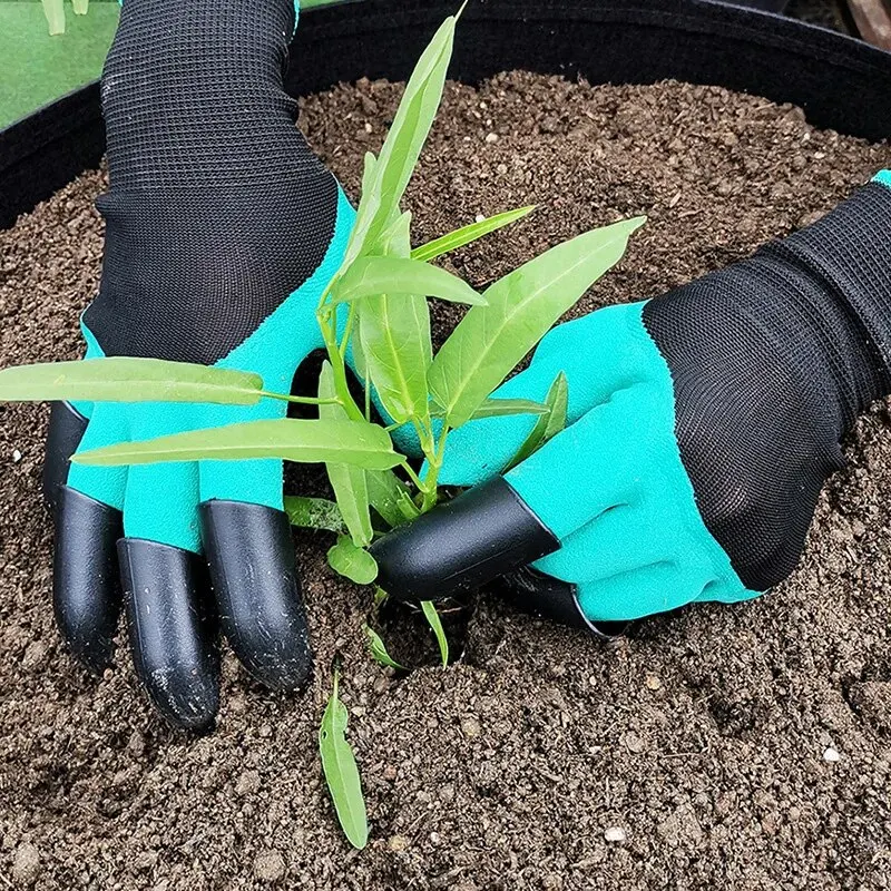قفازات البستنة مع مخالب تنفس م - مراجعة Gardening Glove Waterproof وسعره