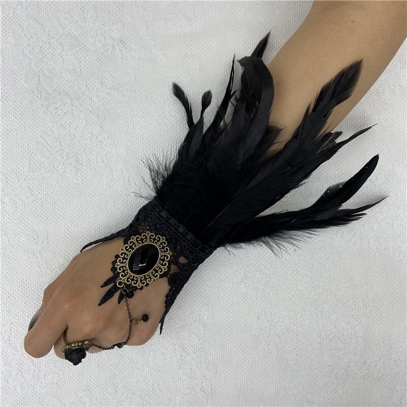 هالوين ريشة الدانتيل قفازات أص - مراجعة Motorcycle Glove Knuckle وسعره