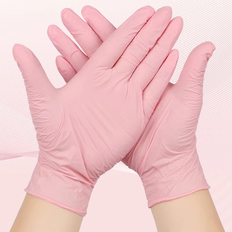 20/50/100/200 قفاز نيتريل وردي - مراجعة Rubber Glove Cleaning وسعره