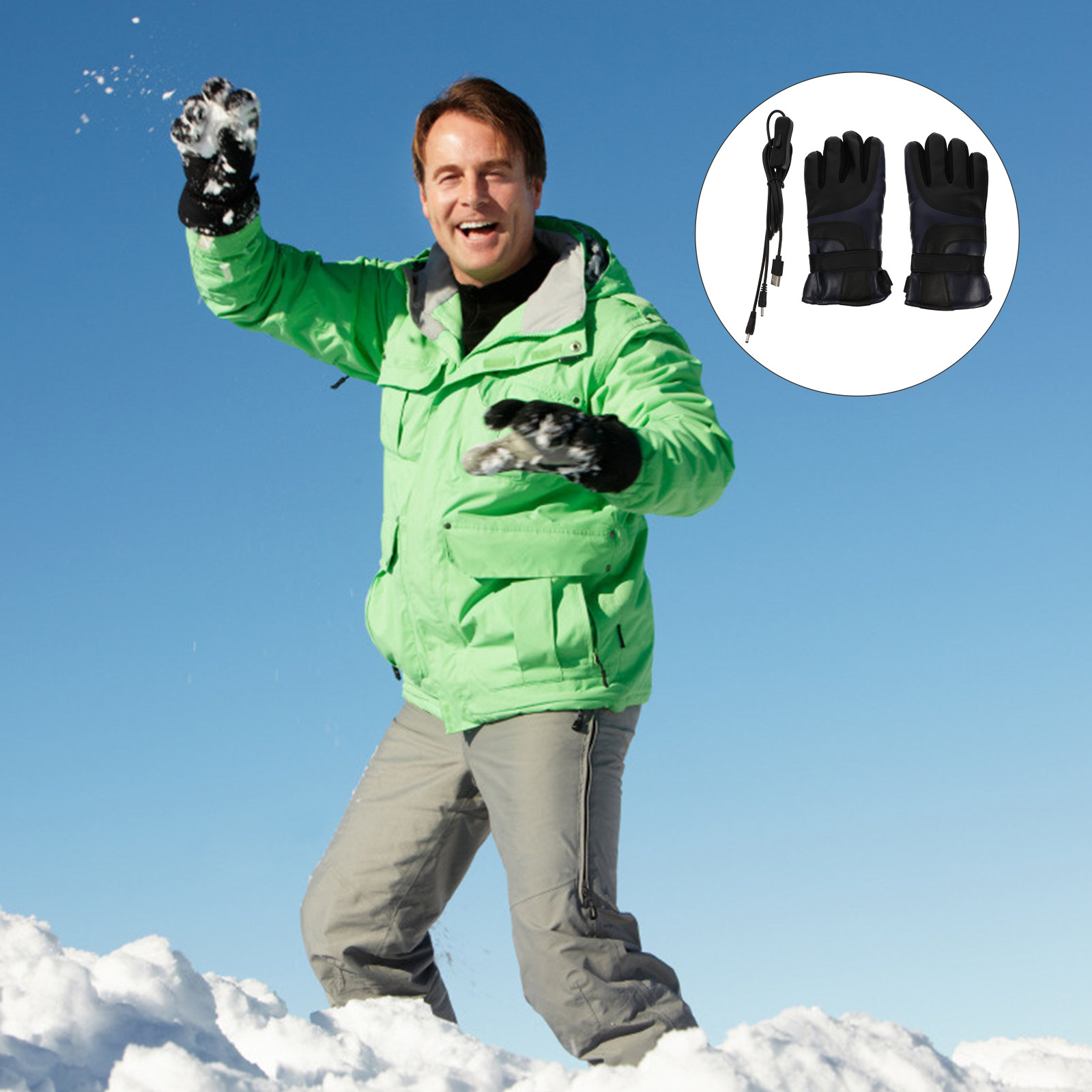 زوج واحد من القفازات الكهربائي - مراجعة Winter Glove Insulated وسعره